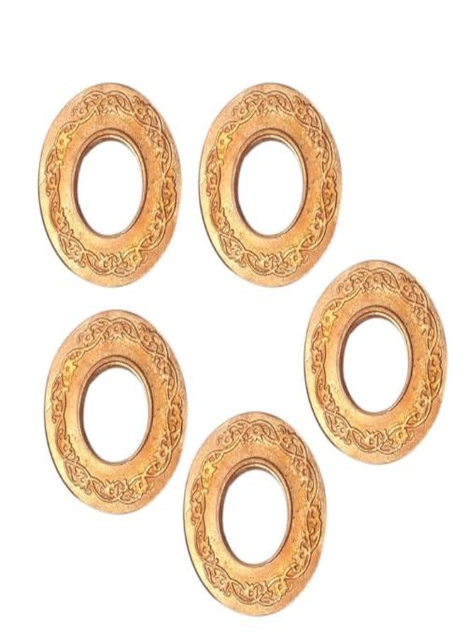 DEVAMA THE DIVINE Copper Coin with Hole for Pooja and Astrological Remedies, Set of 5 Pieces, Decorative Sikka - Image 1